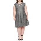 Danny & Nicole Sleeveless Plaid Fit & Flare Dress - Plus