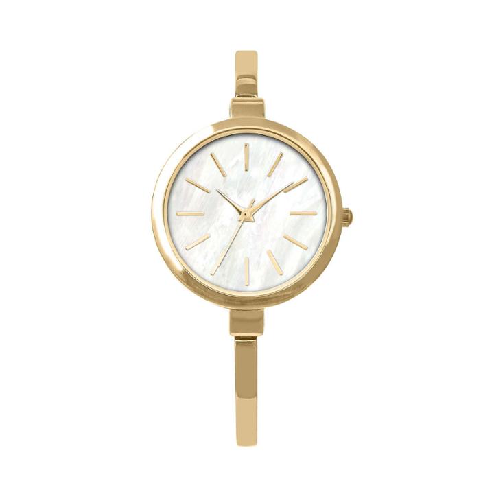 Mixit Womens Gold Tone Bangle Watch-pts2810gd