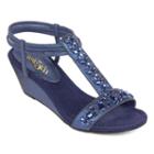 East 5th Violetta Womens Wedge Sandals