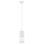 Eglo Carmelia 1-light 5 Inch White Mini Pendant Ceiling Light