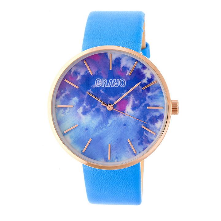 Crayo Unisex Blue Strap Watch-cracr4204