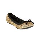 Michael Antonio Pearl Glitter Ballet Flats