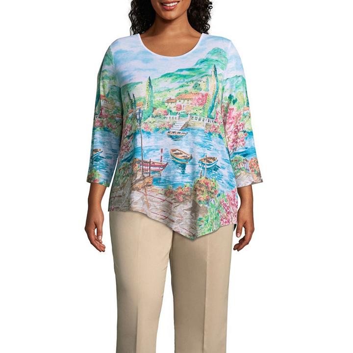 Alfred Dunner Scottsdale Scenic Tee - Plus