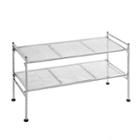 Seville Classics 2-tier Iron Mesh Utility Shoe Rack