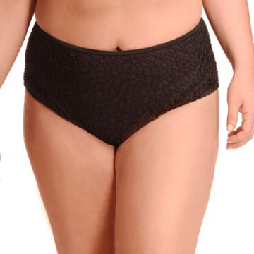 Paramour Brocade High Waist Swimsuit Bottom-plus