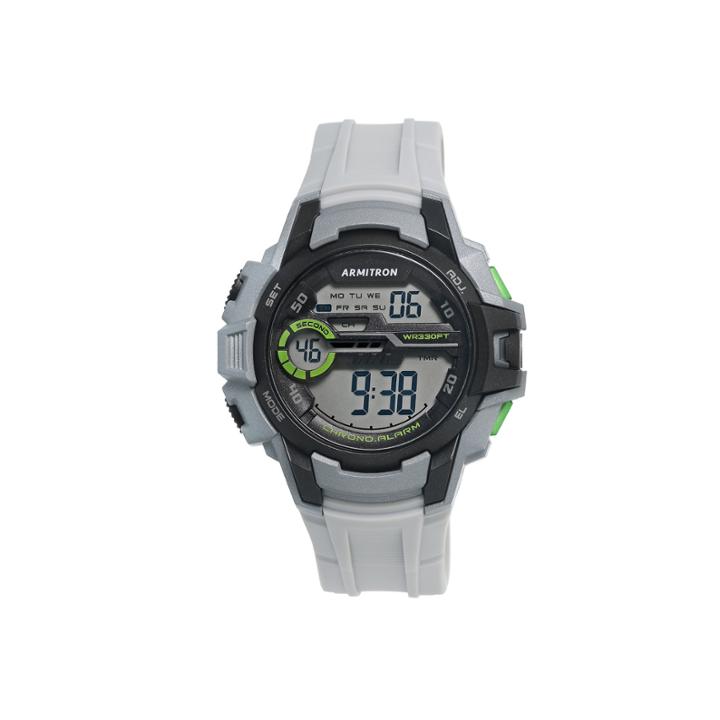 Armitron Mens Gray Strap Watch-40/8375lgy