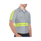 Red Kap Short-sleeve Enhanced Visibility Poplin Shirt