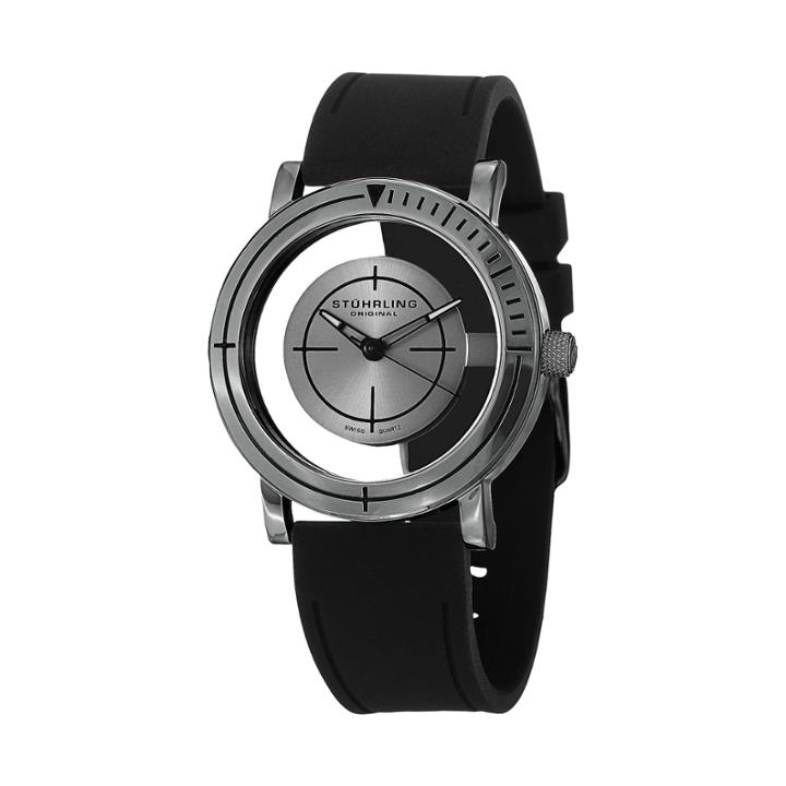 Stuhrling Mens Black Strap Watch-sp14824