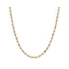 Infinite Gold&trade; 14k Yellow Gold Glitter Hollow Rope Chain