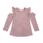 Mayah Kay Fashion Ruffled Open Shoulder Tunic