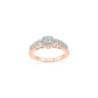 Womens 1/5 Ct. T.w. Genuine Round White Diamond 10k Promise Ring