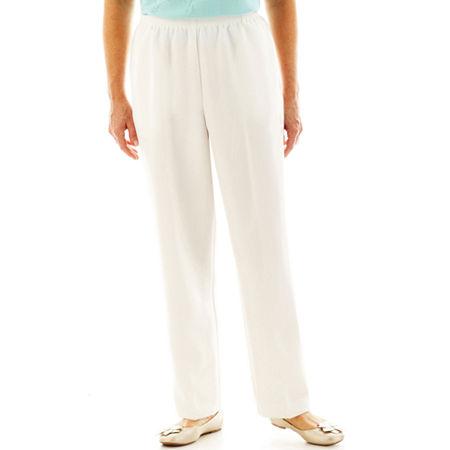 Alfred Dunner White Pull-on Pants - Short