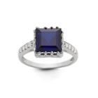 Womens Pink Sapphire Sterling Silver Cocktail Ring