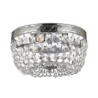 French Empire Flush-mount Crystal Chandelier