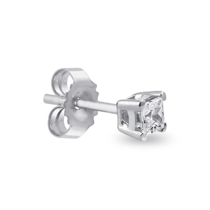 Single 1/8 Ct. T.w. Diamond 14k White Gold Stud Earring