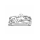 Diamond Blossom Womens 1/3 Ct. T.w. White Diamond Sterling Silver Cocktail Ring