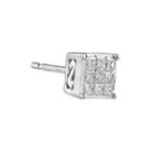 1/10 Ct. T.w. Diamond 10k White Gold Single Stud Earring