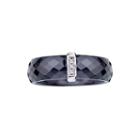 Diamond-accent Black Ceramic Band