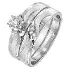 Womens Diamond Accent Genuine White Diamond 14k Gold Bridal Set