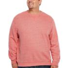 Izod Saltwater Terry Long Sleeve Crew Neck T-shirt-big And Tall