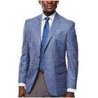 Collection By Michael Strahan Blue Windowpane Sport Coat - Classic Fit