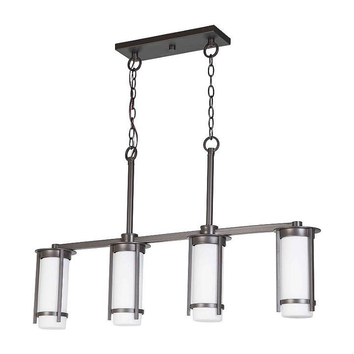Eglo Truxton 4-light 37 Inch Graphite Linear Pendant Ceiling Light