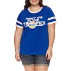 Arizona Meet Me In The Tropics Graphic T-shirt- Juniors Plus