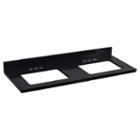 American Imaginations Shaker Rectangle Countertop4-in. O.c. Left-right Faucet Quartz Top