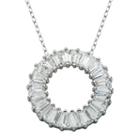 Diamonart Sterling Silver Cubic Zironcia Necklace