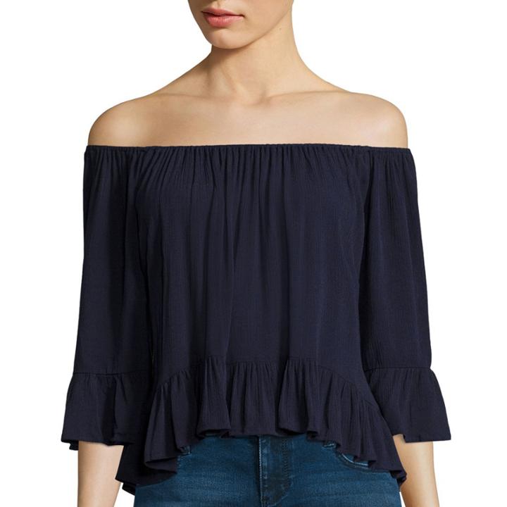Love By Design 3/4-sleeve Off-the-shoulder Top