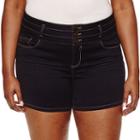 Blue Spice Denim Shorts-juniors Plus