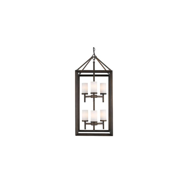 Smyth 6-light Pendant In Gunmetal Bronze