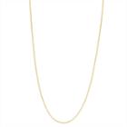 14k Gold Over Silver Semisolid Bead 22 Inch Chain Necklace