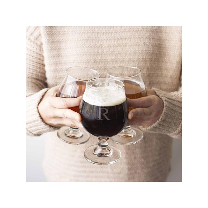 Cathy's Concepts Personalized Set Of 4 Belgian Beer Glasses