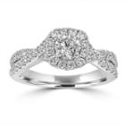 Womens 1 1/5 Ct. T.w. Multi-shape White Diamond 14k Gold Engagement Ring