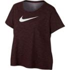 Nike Short Sleeve Scoop Neck T-shirt-womens Plus