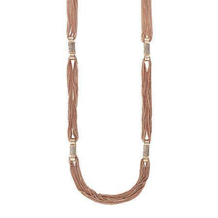 Nicole By Nicole Miller Rose-tone Layered Necklace