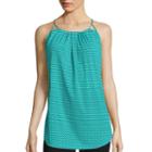 Worthington Sleeveless Pleat Front Halter Top