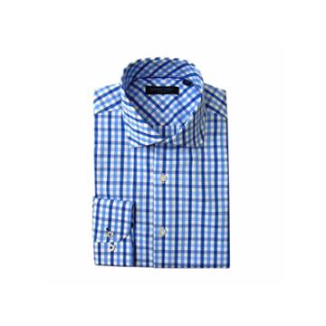 Andrew Fezze Long Sleeve Poplin Pattern Dress Shirt - Slim