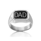Dc Comics Stainless Steel Dad/batman Reversible Ring