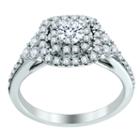Opulent Diamonds Womens 1 Ct. T.w. Genuine Round White Diamond 14k Gold Engagement Ring