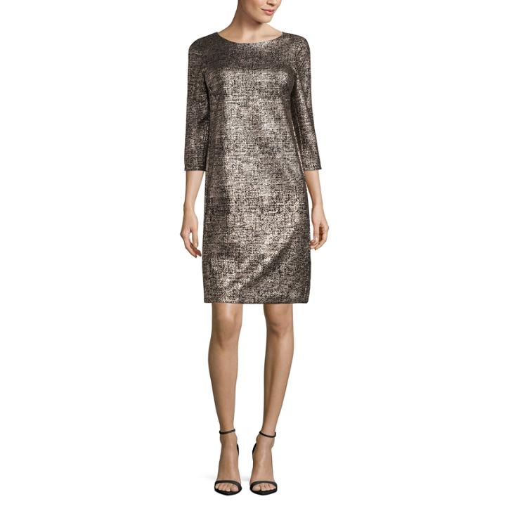 Robbie Bee Elbow Sleeve Sheath Dress