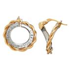 Made In Italy Limited Quantities! 14k Gold 18.5mm Hoop Earrings