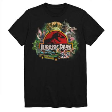 Jurassic Park Collage Graphic Tee