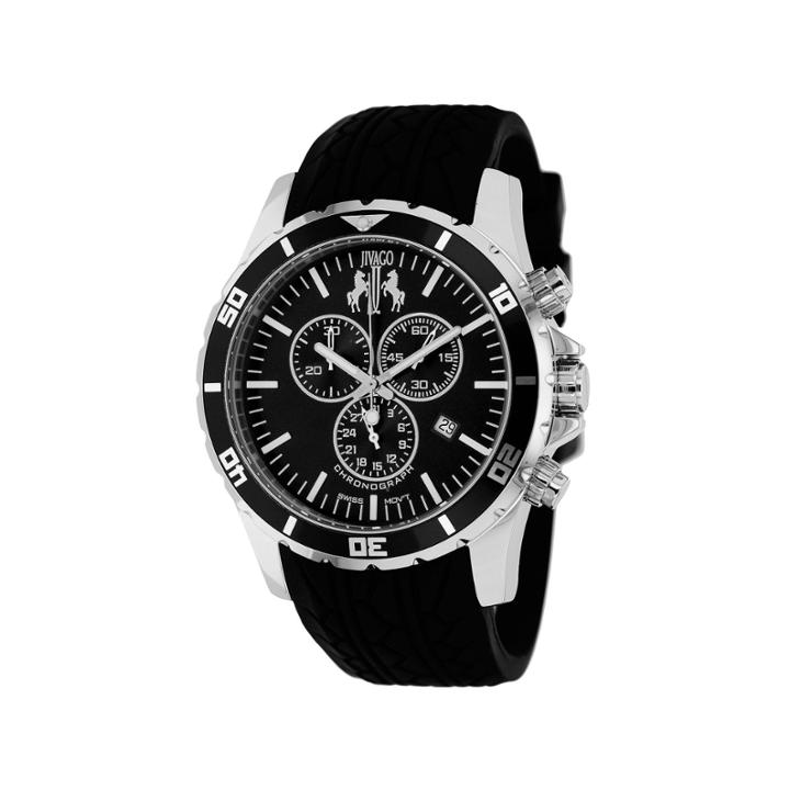 Jivago Mens Black Strap Watch-jv0121