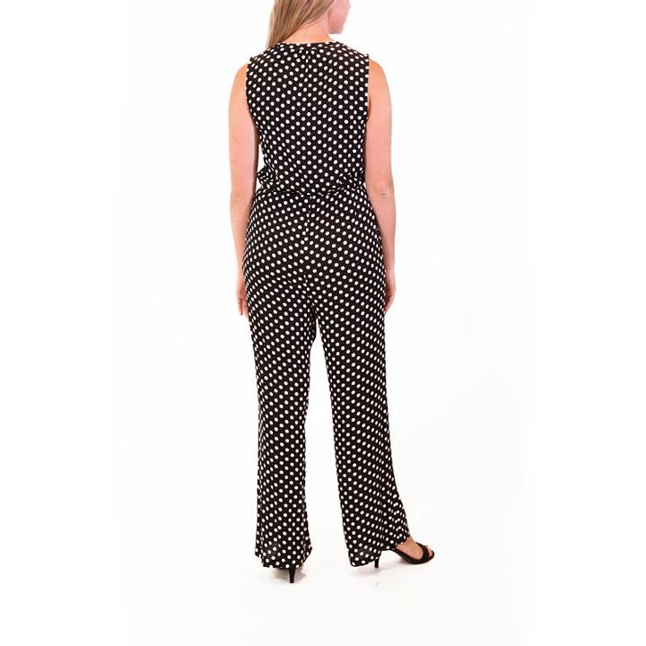 Nina Leonard V-neck Palazzo Jumpsuit