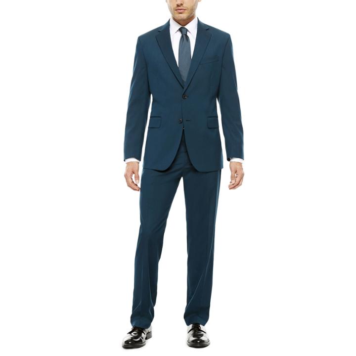 Jf J. Ferrar Teal Stretch Jacket - Classic Fit