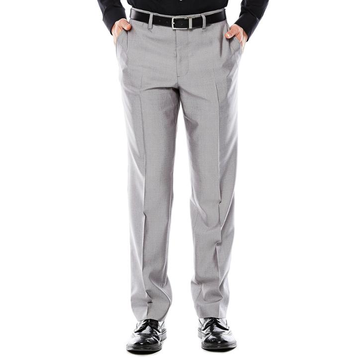 Men's Jf J. Ferrar Gray Shimmer Shark Flat-front Slim Fit Suit Pants