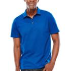 Claiborne Short-sleeve Solid Jersey Polo