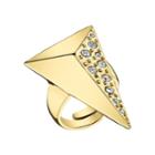 Downtown By Lana Gold-tone Half-pyramid Ring